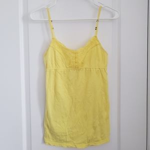 EUC Aeropostale Yellow Beaded Tank.